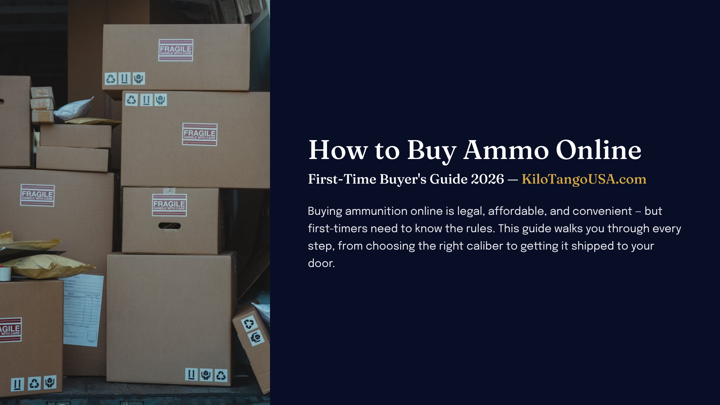How to buy ammo online in Oregon in 2026 — Kilo Tango state buying guide with retailers, shipping rules and delivery requirements
